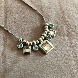 Blue and cz Lia Sophia necklace